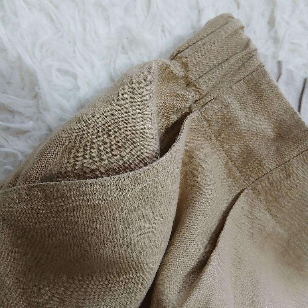 【nume】パラスパレス　ヌメ　リネン100％　ガウチョ　ワイドパンツ