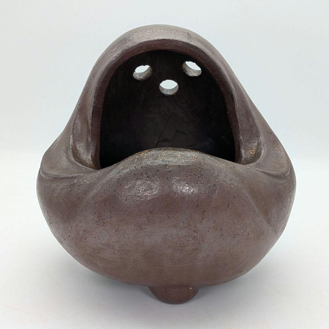 大正昭和初期 備前焼 三足手あぶり 火鉢 火もらい 香炉 香爐 香道具 花器