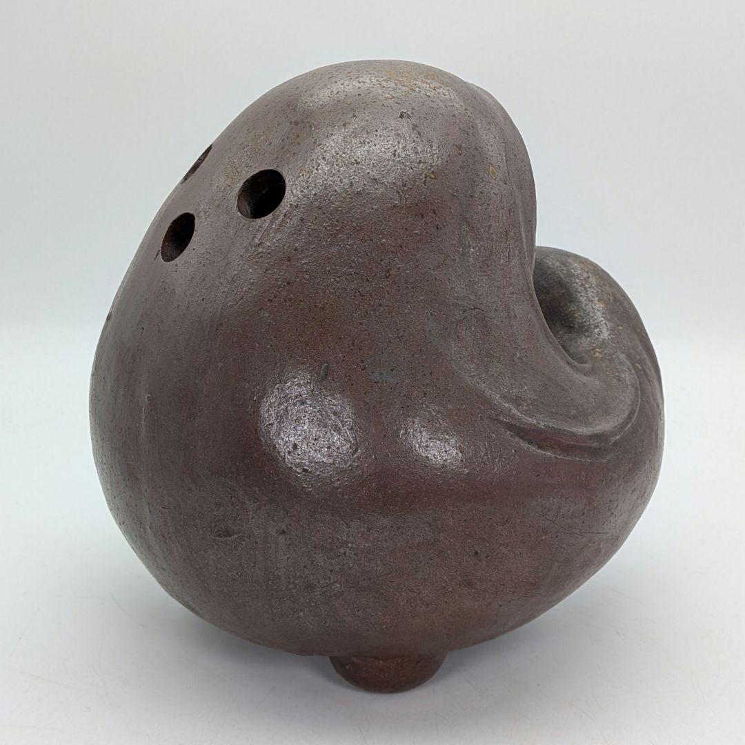 大正昭和初期 備前焼 三足手あぶり 火鉢 火もらい 香炉 香爐 香道具 花器