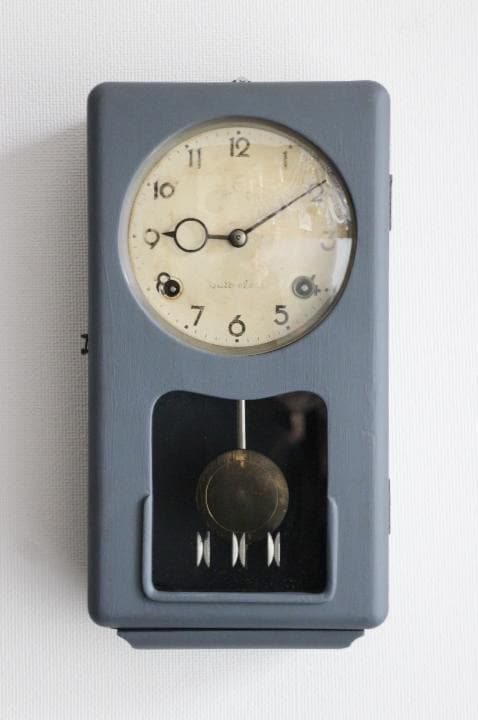 アンティーク アールデコ 冨尾時計地球鶏マーク 掛け時計 柱時計 振り子