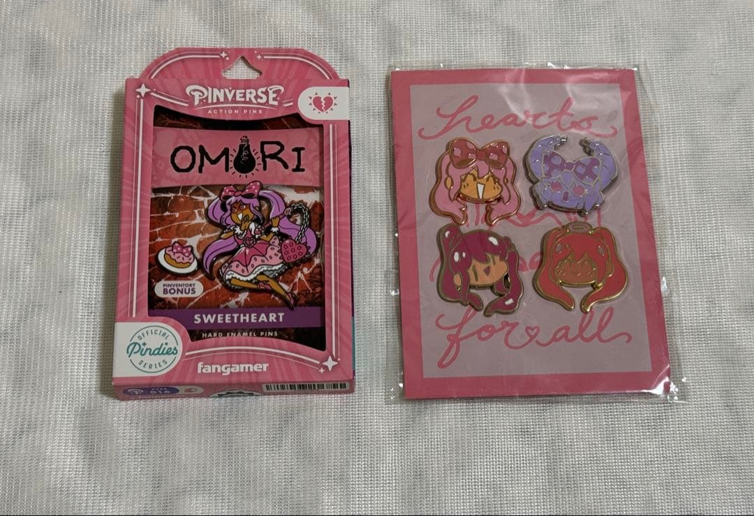 OMORI スイートハート ピンバッジセット