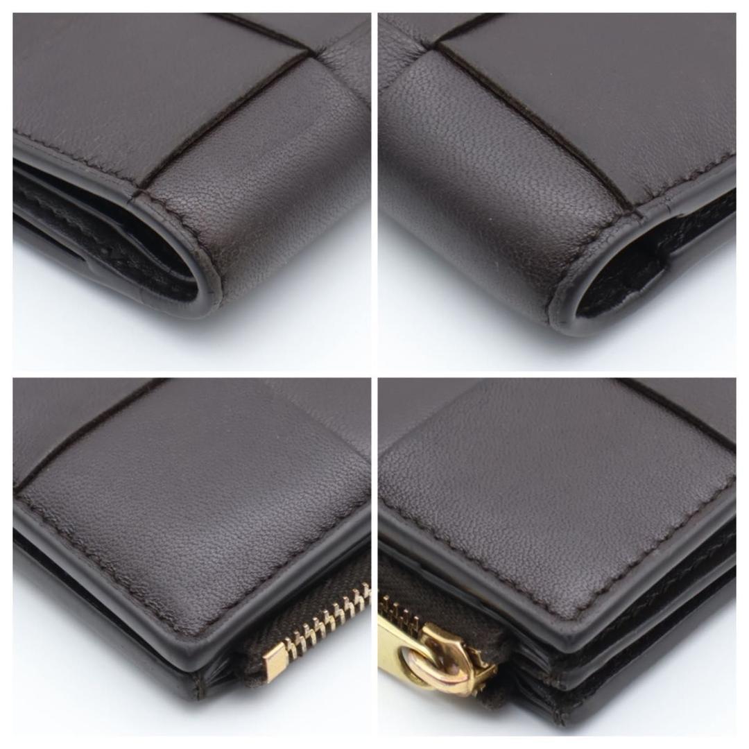 【極美品】BOTTEGAVENETA カセット 二つ折り財布　ブラウン