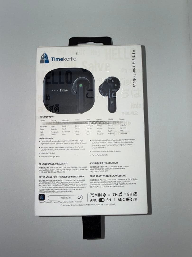 Timekettle M3 翻訳イヤホン ブラック 使用3回 美品