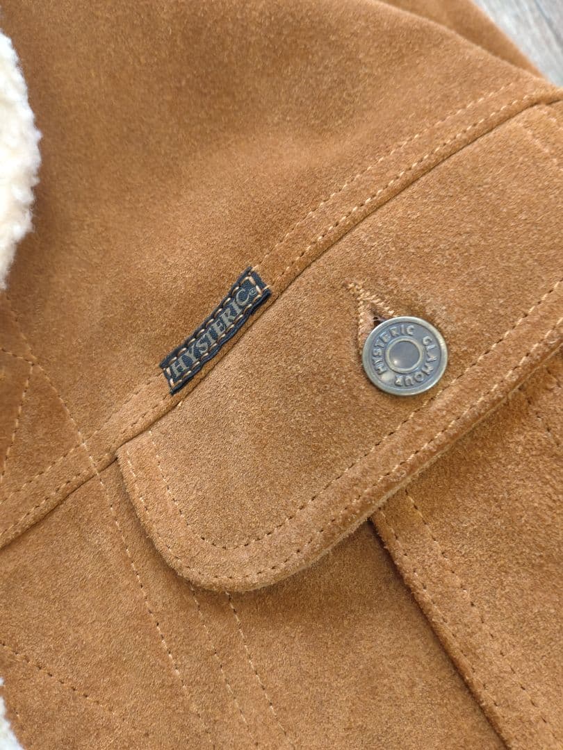 d*e様 ヒステリックグラマー　スエード　　ボア　トラッカージャケット　M