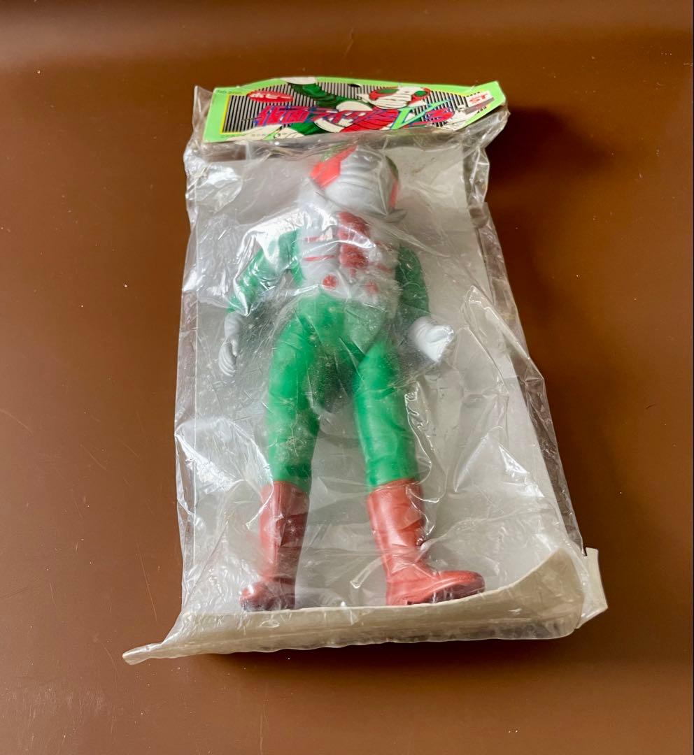 特価仮面ライダーV3 ポピー ソフビ人形 デッドストック未開封新品極美品 当時物