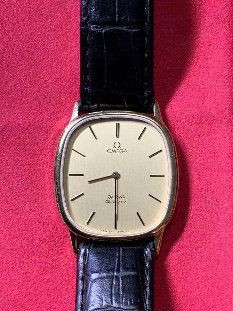 ⭐️稼働品⭐️電池交換済⭐️オメガ　デビル　1365 プッシュ式リューズ　メンズ腕時計