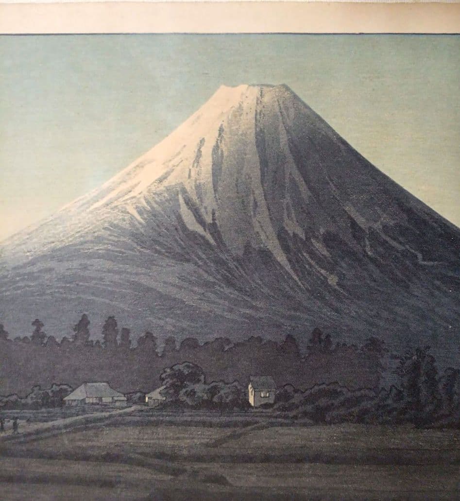 新版画玉穂付近、高橋松亭画 渡邊庄三郎印にて作画は昭和6年～昭和16年出版