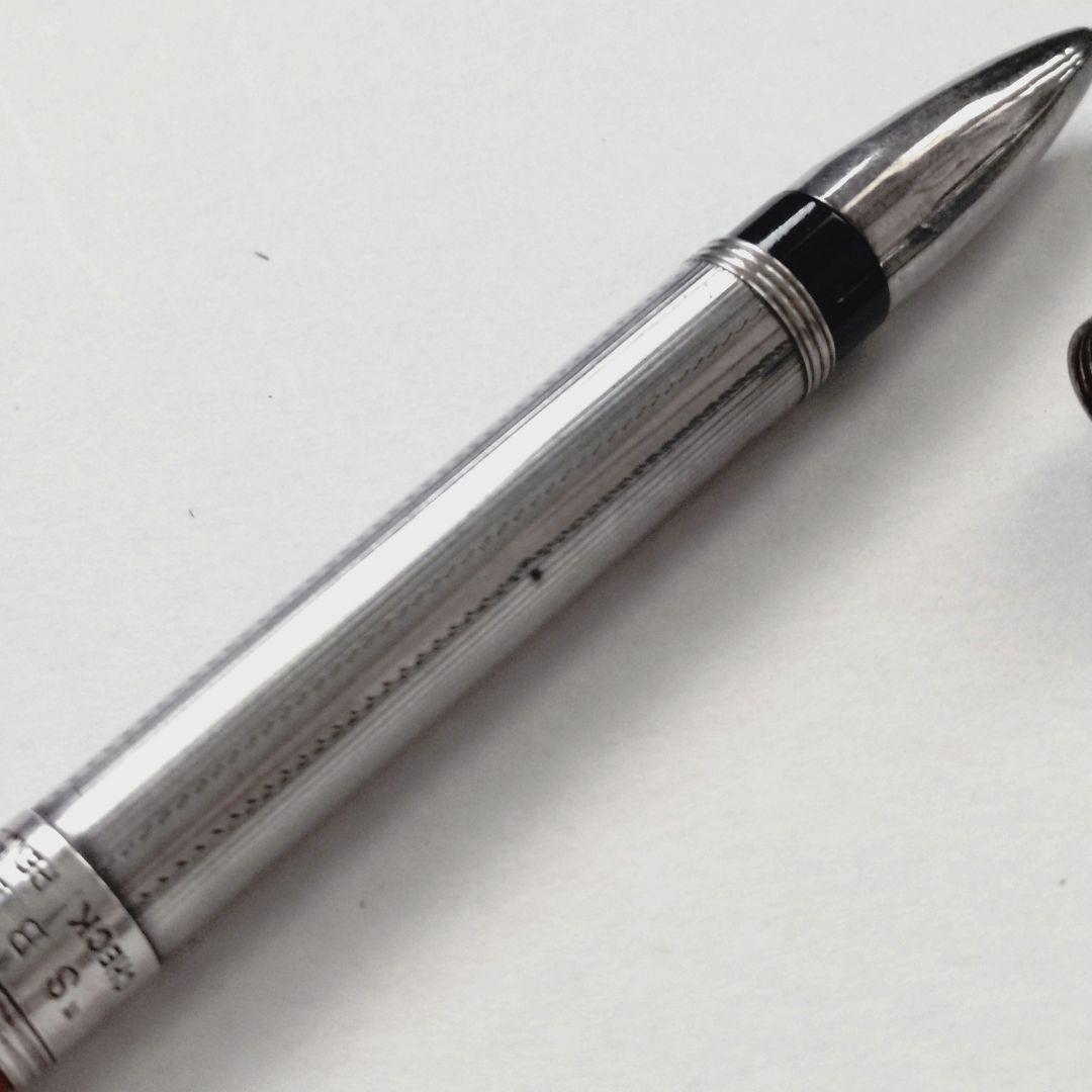 廃盤 ヴィンテージ 1935’s ツイン チェック ペンシル 無名 シルバー 銀