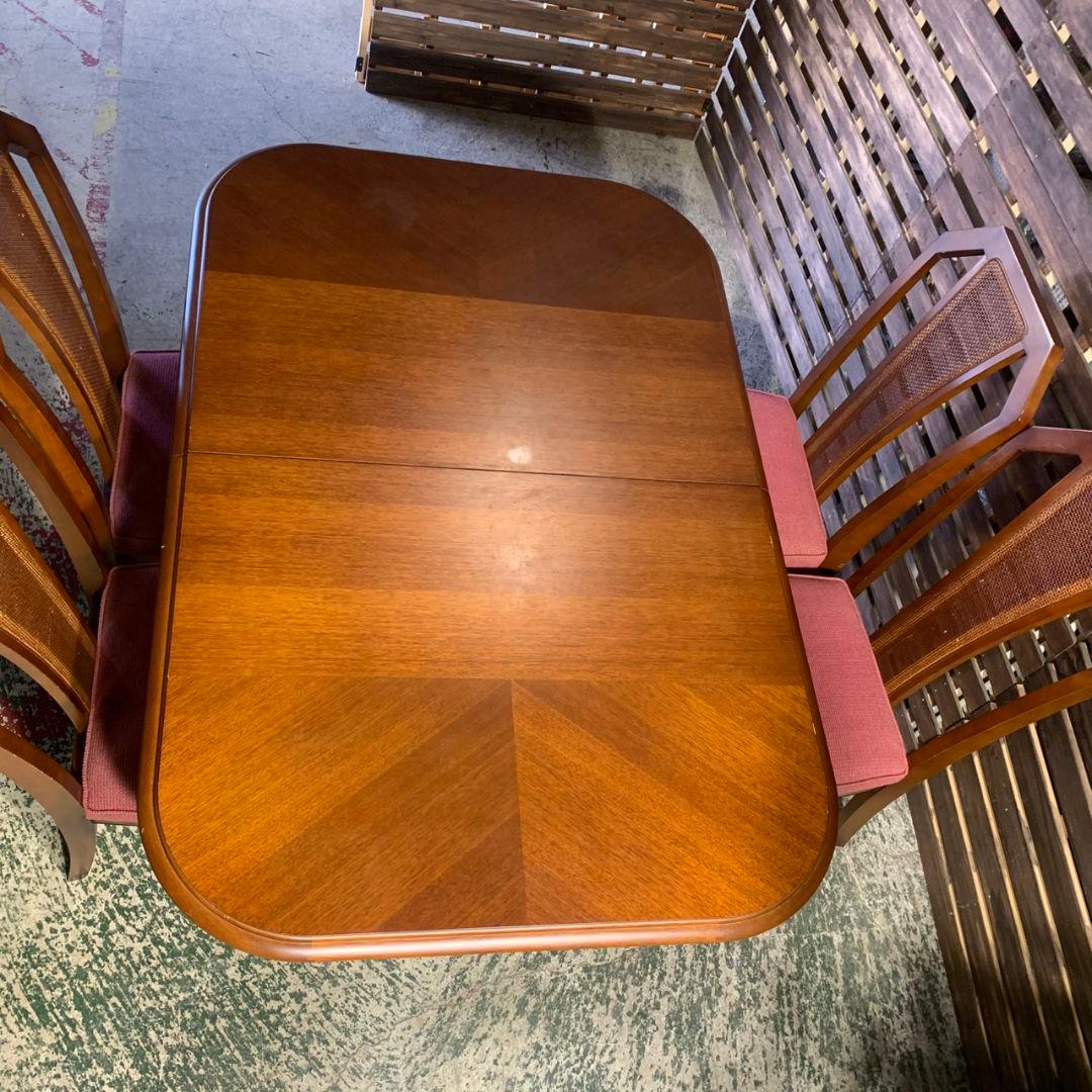 J715 マルニ木工 地中海 ダイニングテーブル チェアセット 伸縮性