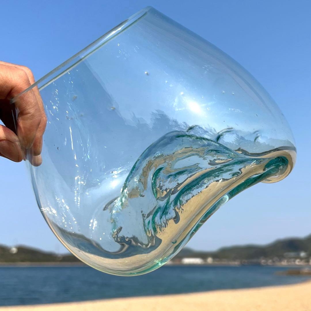 流木ガラス オブジェ中P 花瓶 金魚鉢 ガーデニング テラリウム 観賞魚 容器