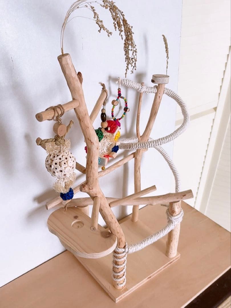 白樺　ロープパーチスタンド♪おもちゃ付きஐ