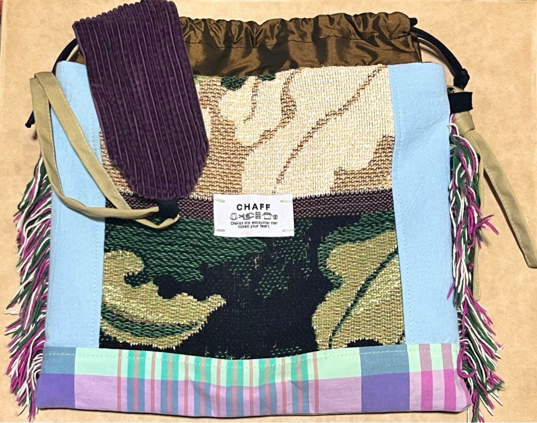 CHAFF 巾着ショルダーバッグ