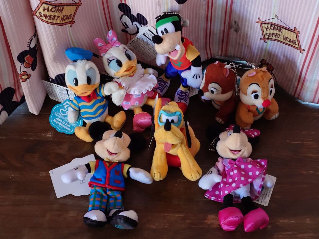東京ディズニーランド34周年　トゥーンタウン　ぬいぐるみバッジセット　新品