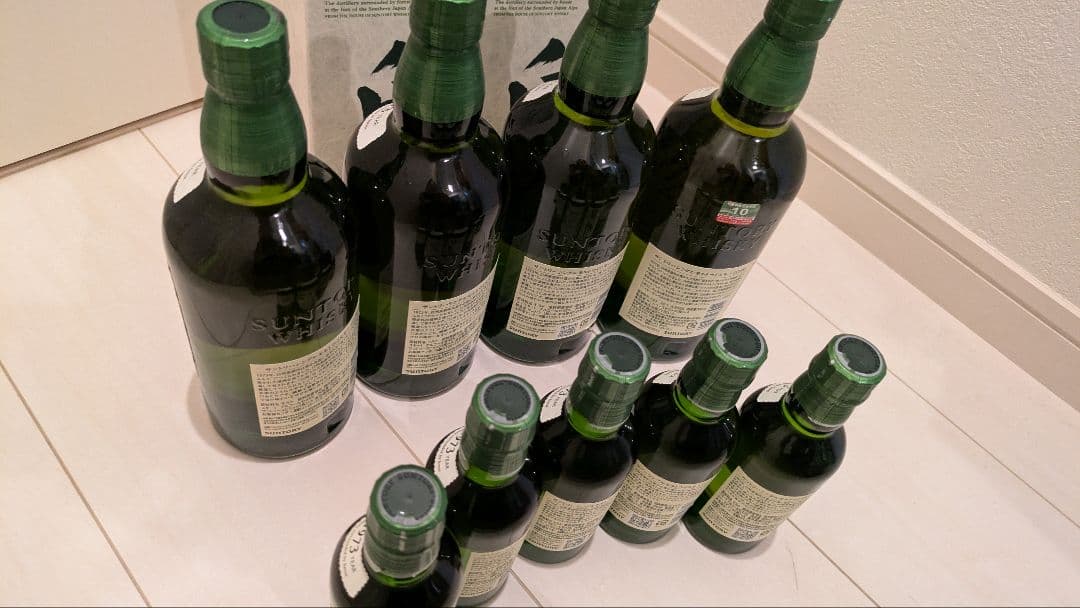 白州ウイスキー セット 180ml 5本、700ml 4本