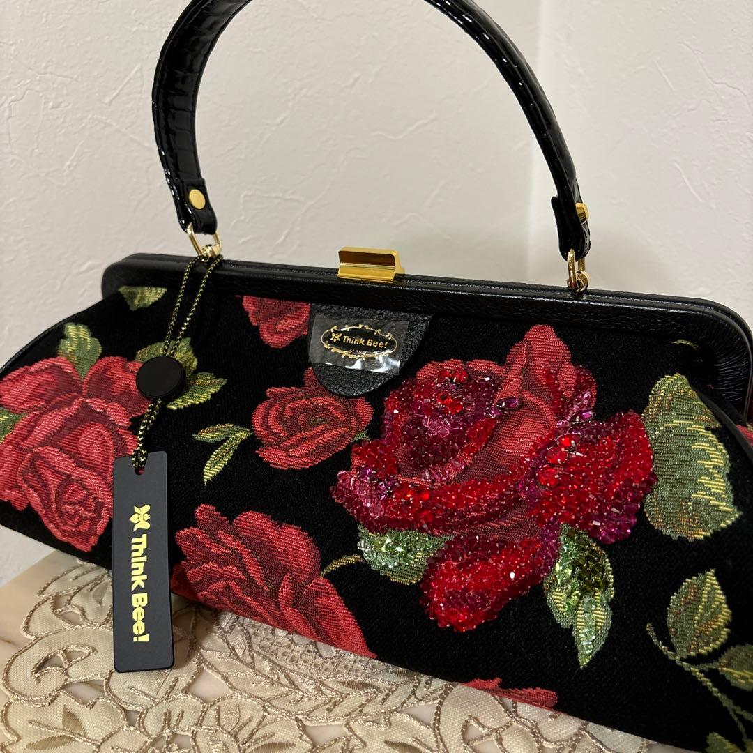 Think Bee! ローズ刺繍 バック❤️シンクビーローズ❤️シンクビー新品