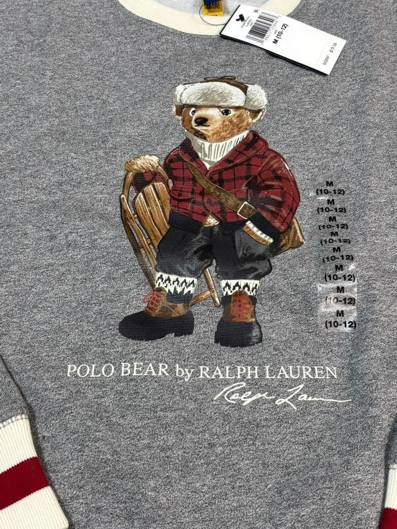 残り僅か2025最新作新品ラルフローレン　ポロベア　トレーナーボーイズM150