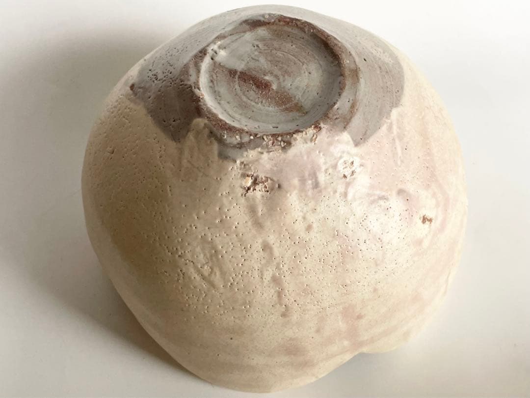 陶芸家　桃源窯　吉田喜彦　白花形鉢　菓子鉢　粉引　師　荒川豊蔵