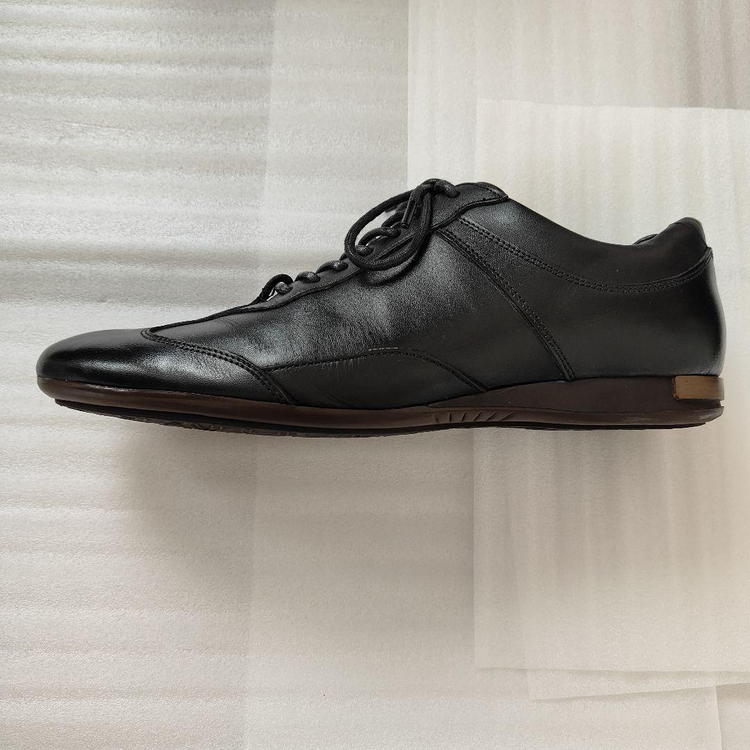【美品】大塚製靴レザースニーカー　HS-6009ジェントル　ブラック　24EEE