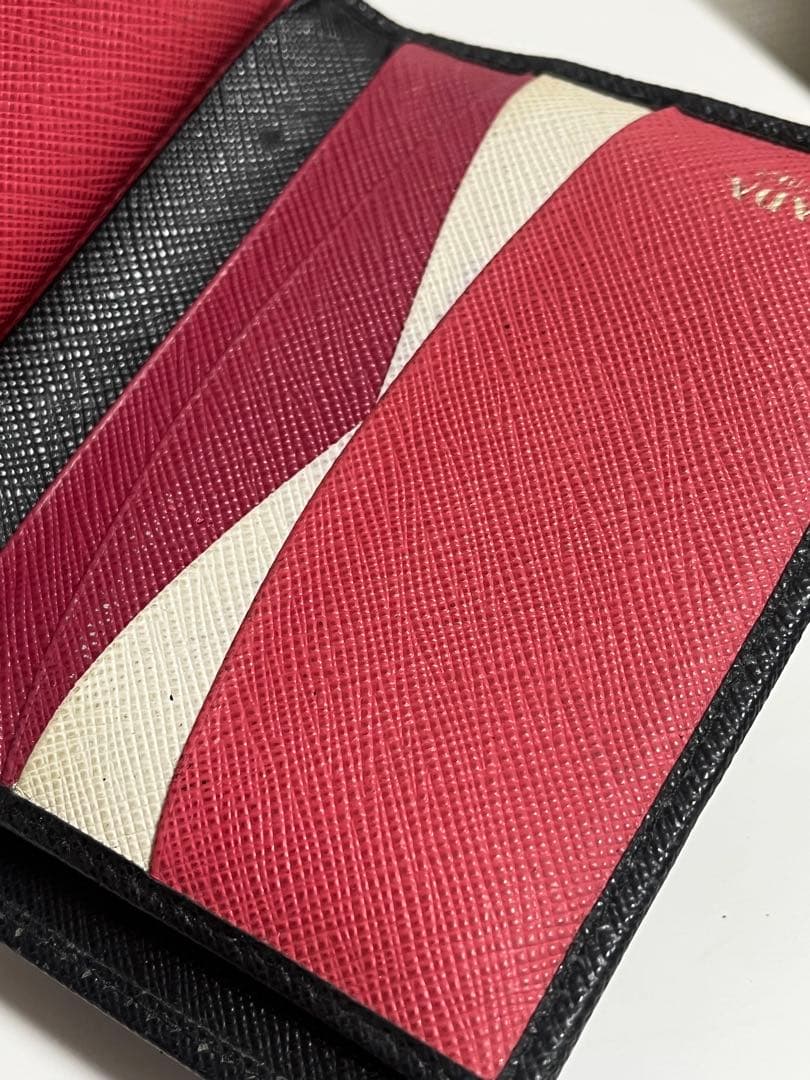 PRADA サフィアーノ　マルチカラー　二つ折り財布