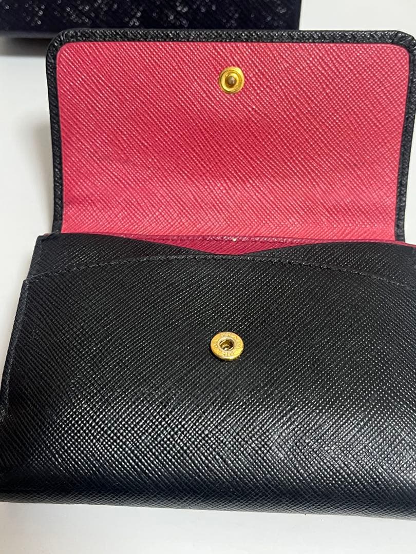 PRADA サフィアーノ　マルチカラー　二つ折り財布