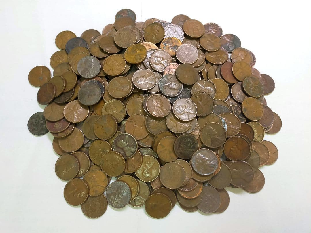古銭　アメリカ　1セント　麦ペニー　1kg強