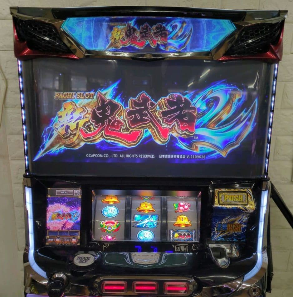 パチスロ実機　新鬼武者２　不要機付　送料無料