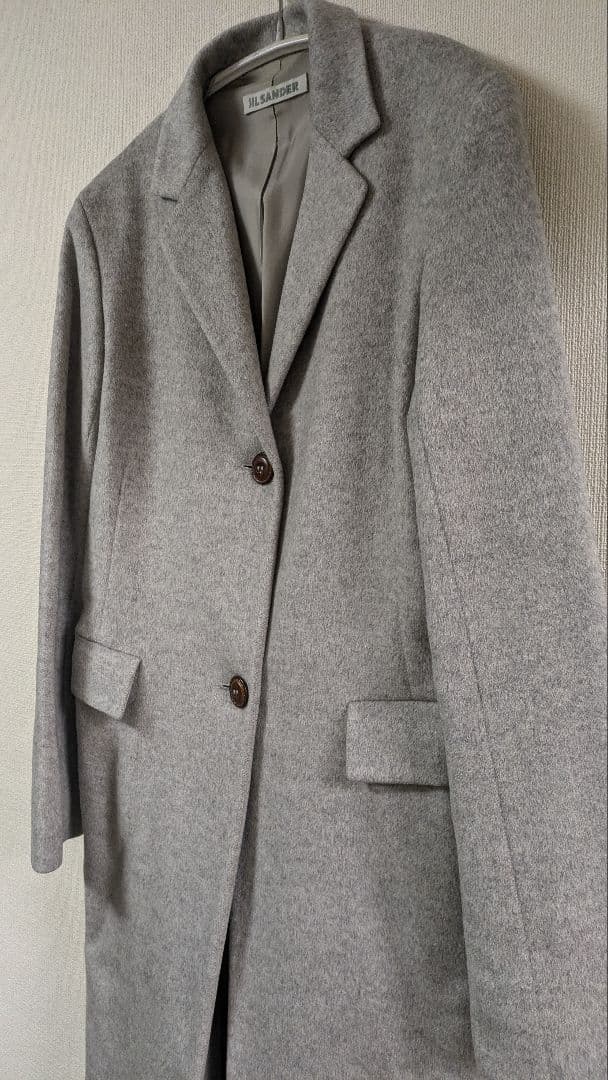 SALE ジルサンダー カシミヤ100% チェスターコート