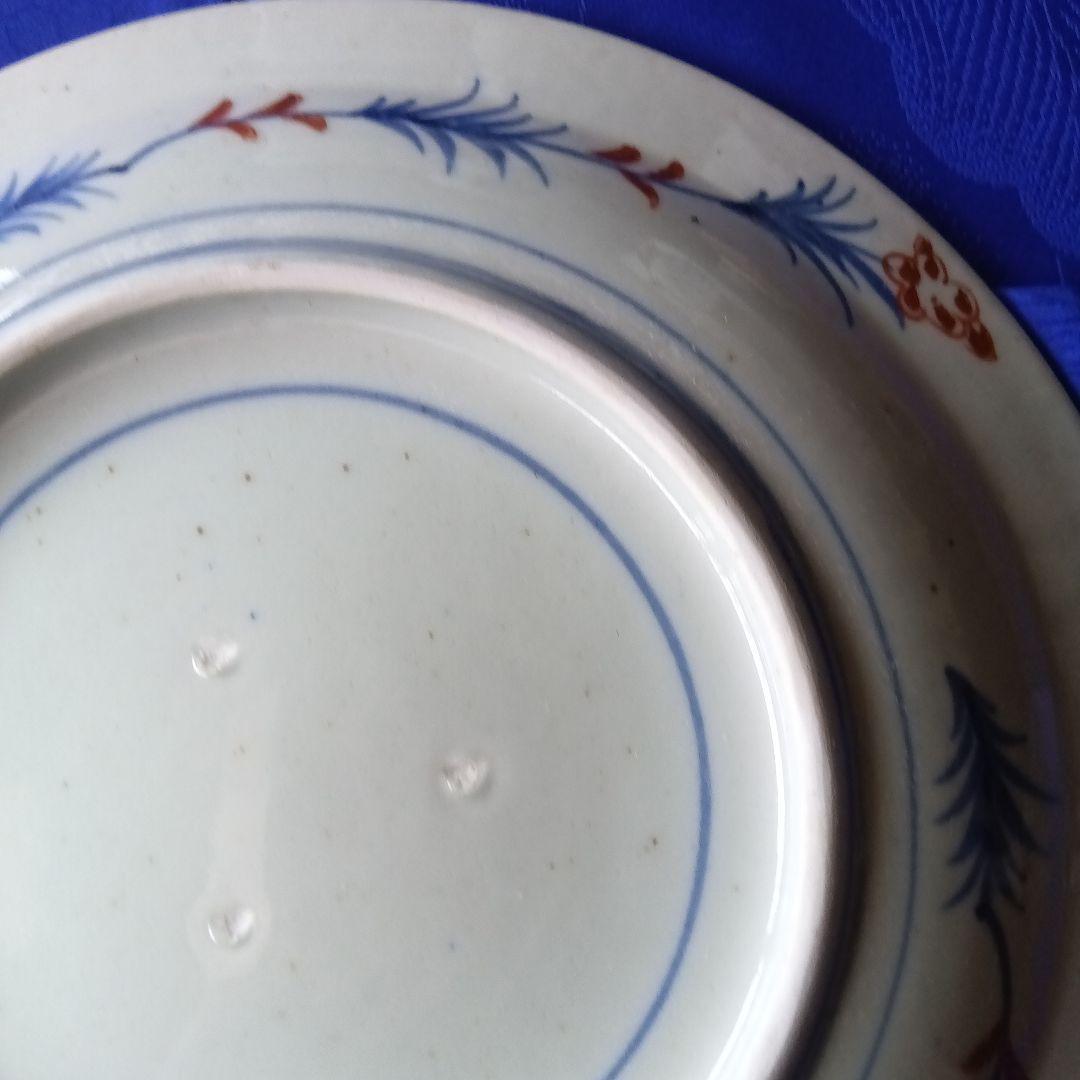 古伊万里兜皿花籠図柄無傷