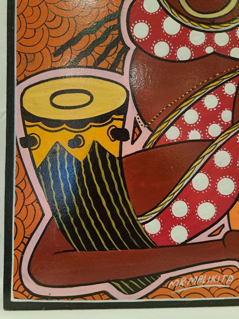 ヨ*コ様 ティンガティンガ 原画 MR•MALIKITA ママアフリカ茶