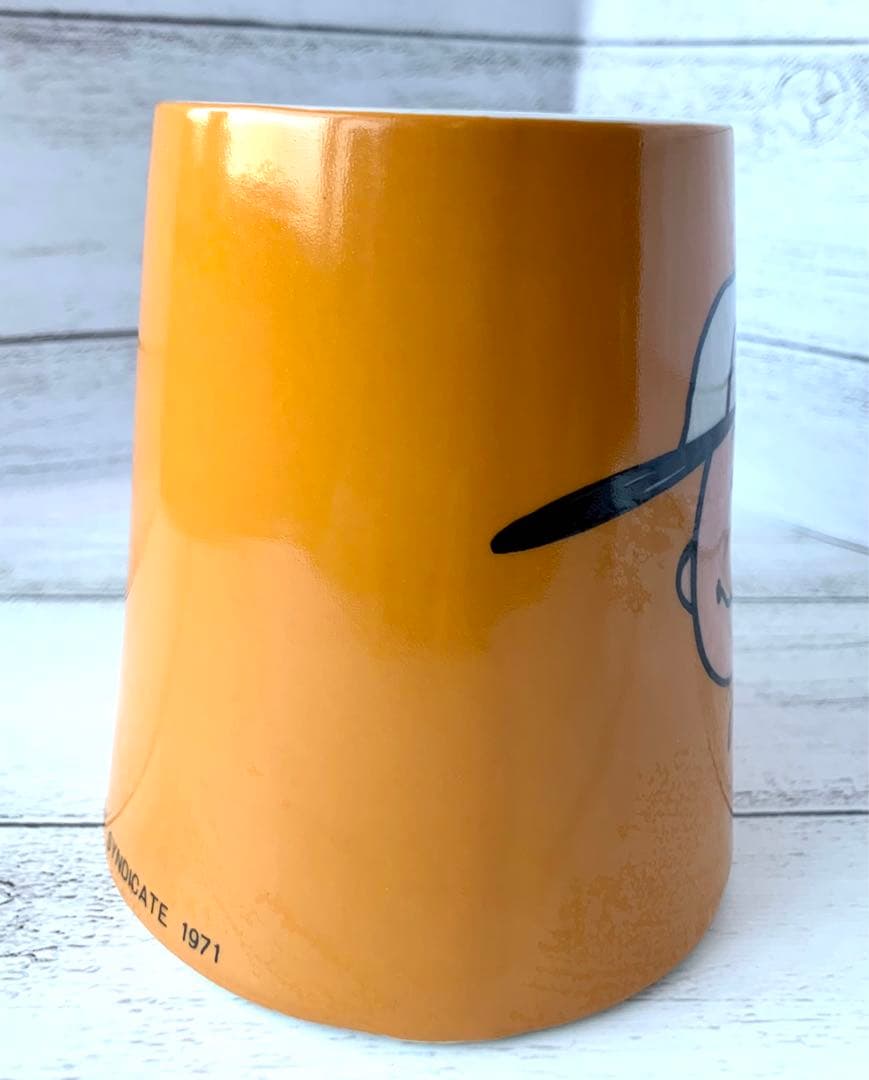 Schmid製　チャーリーブラウン　オルゴール　マグカップ　スヌーピー