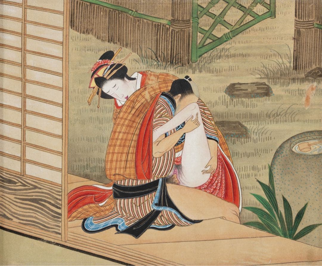 肉筆春画帖 全12圖 浮世絵 明治期 肉筆 美人画 春画 ukiyoe 艶本