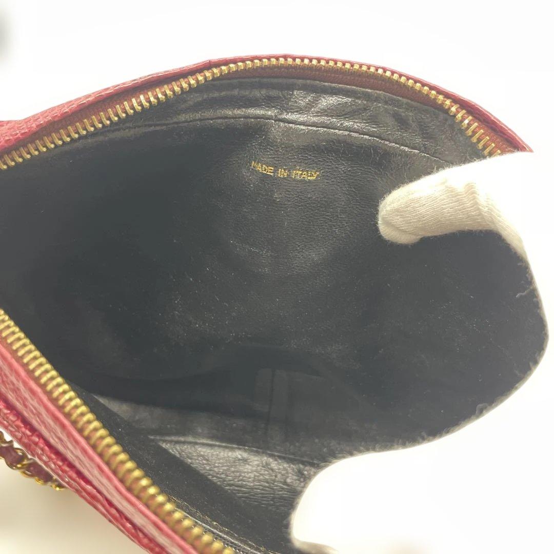 CHANEL シャネル リザード　チェーン　ショルダーバッグ マトラッセル