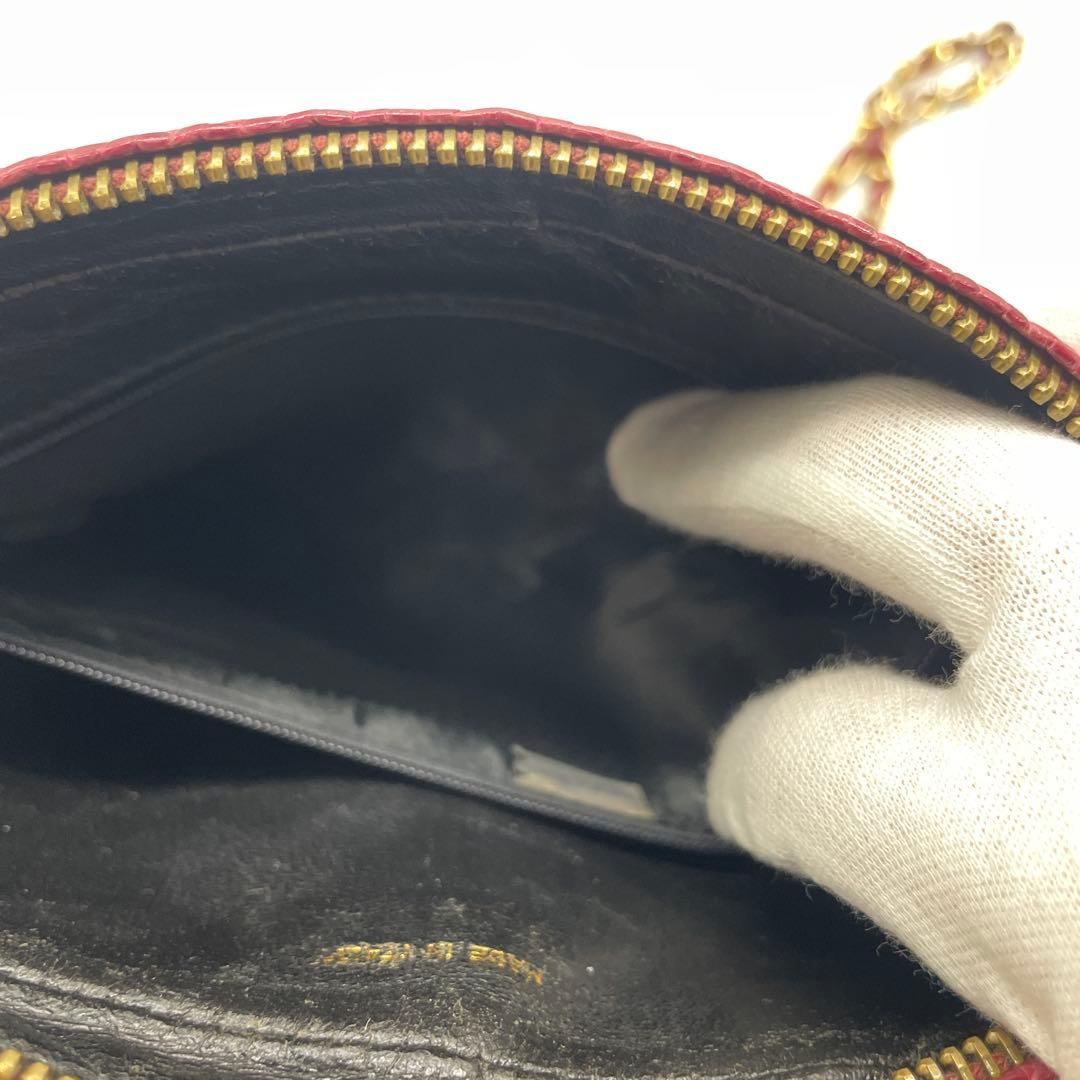 CHANEL シャネル リザード　チェーン　ショルダーバッグ マトラッセル