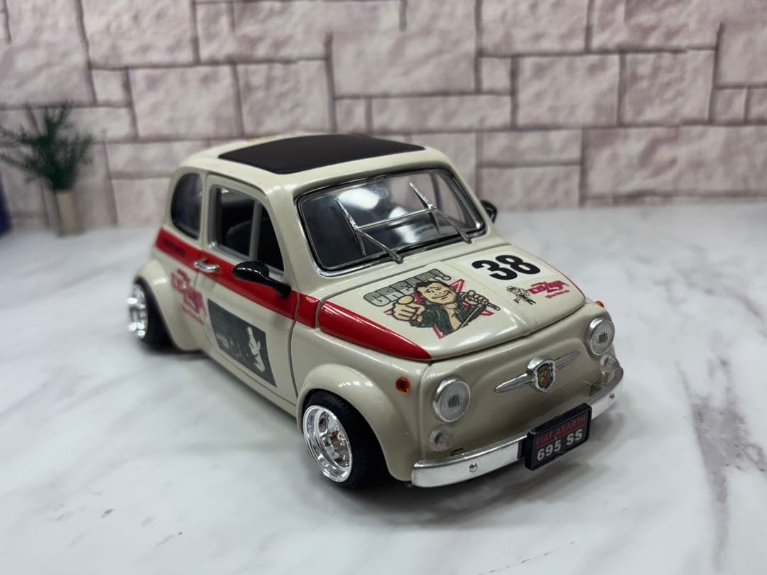 1/18ミニカー　アバルト スピードスターMK -Ⅰ深リムカスタム　矢沢永吉仕様