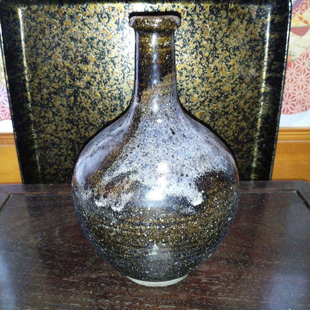 NO355 鍛冶町焼　徳利　岩手県