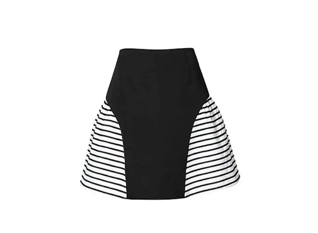 23SS ボーダーズアットバルコニー ファインダーボーダーミニスカート 36