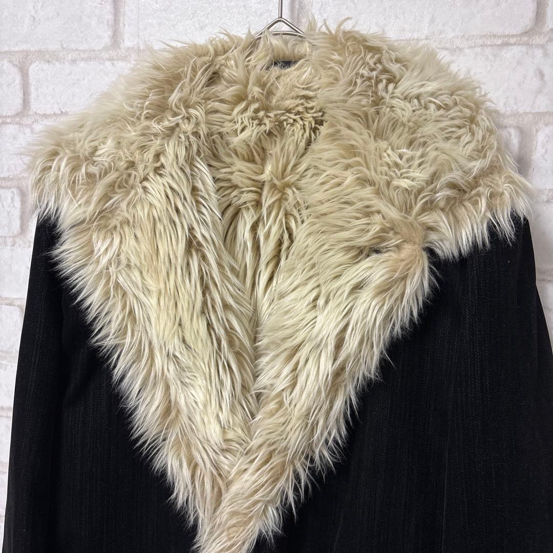 MONSIEUR NICOLE ファージャケット　お兄系　平成　y2k 黒