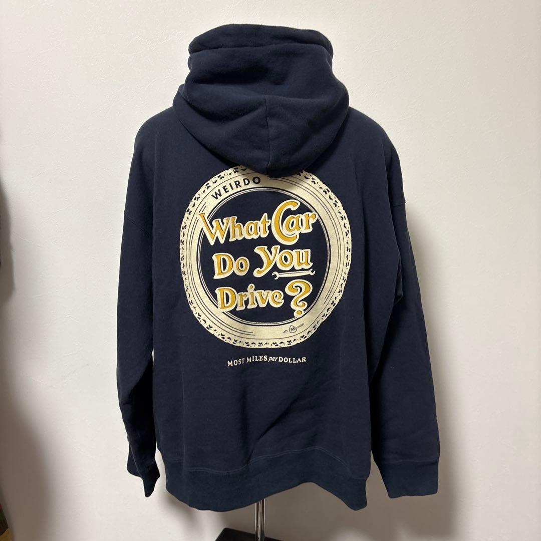 WEIRDO ウィアード 40'S スナップ スウェットパーカー　ネイビー　M