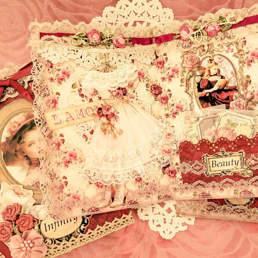 薔薇とレースのビクトリアンスィートジャンクジャーナル*Infinity*