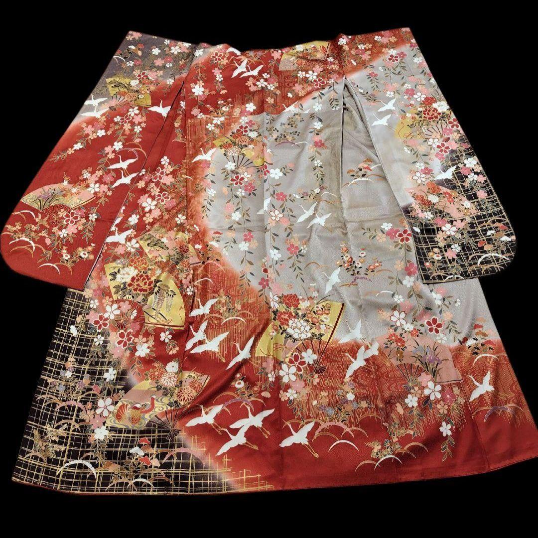 ☆さと☆SALE中☆振袖フルセット(7点)・金彩加工・金駒刺繍・共八掛