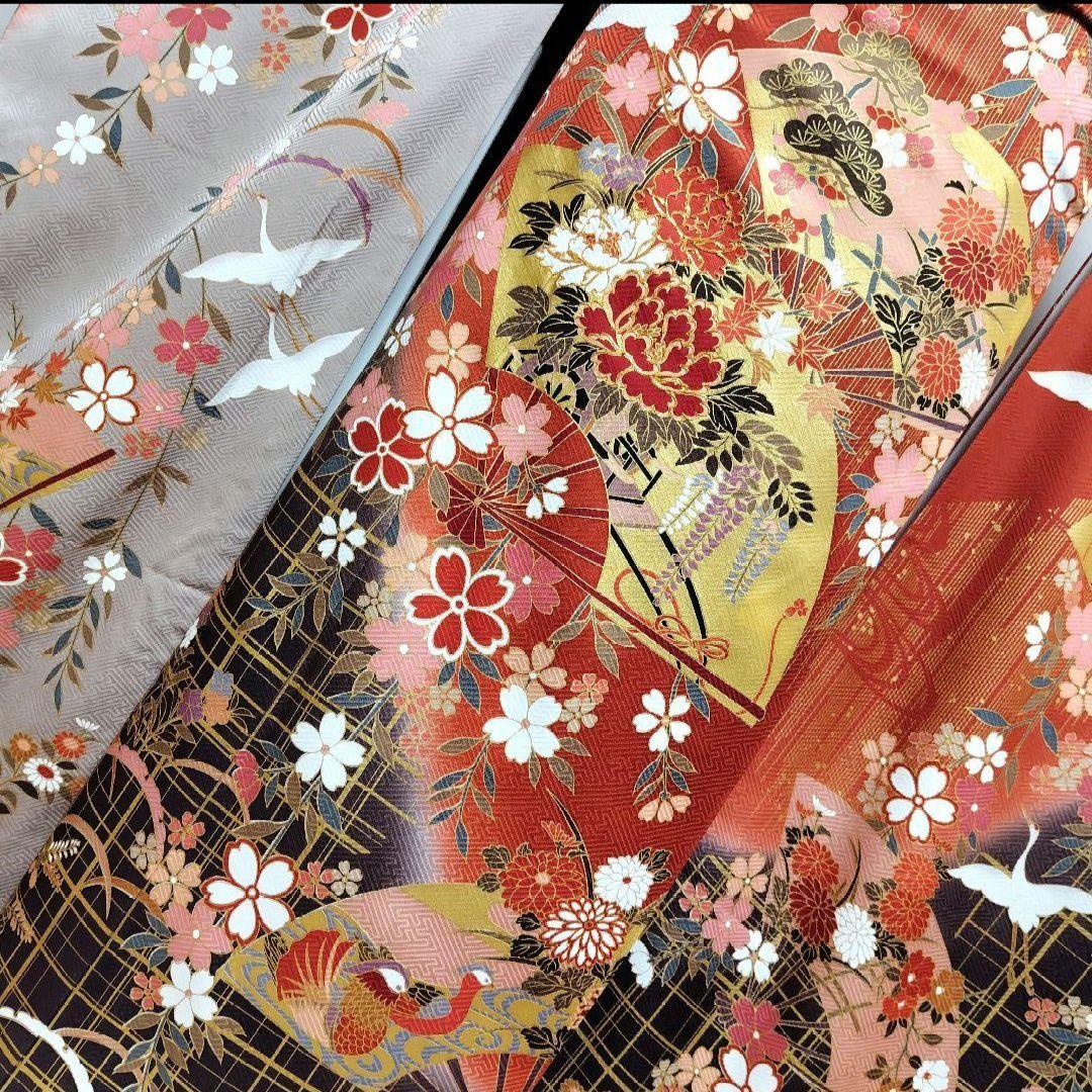 ☆さと☆SALE中☆振袖フルセット(7点)・金彩加工・金駒刺繍・共八掛