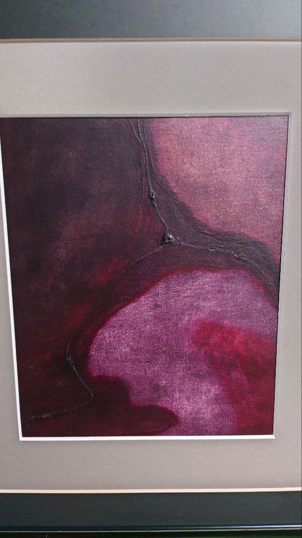 題名：癒えぬ血傷 真作　 絵画 　アート 　油彩