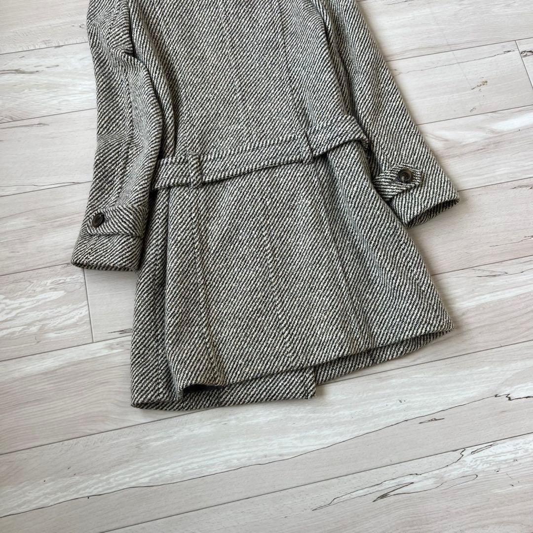 BURBERRY BLUE LABEL ロンドンコート　アンゴラ　ツイードコート