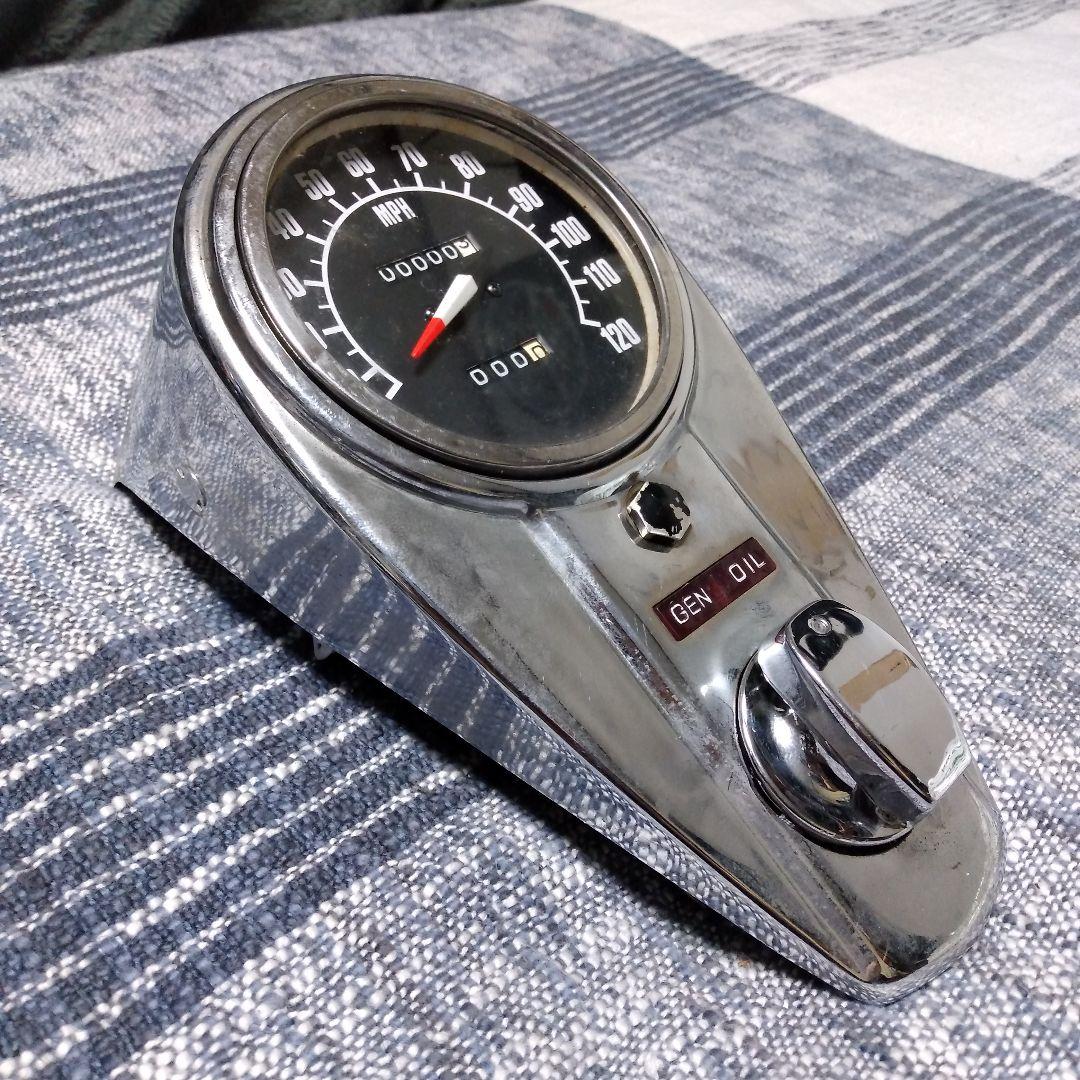 ☆ハーレーメーター☆スロットメーターダッシュ☆2ライト☆パン☆ショベル☆エボ☆