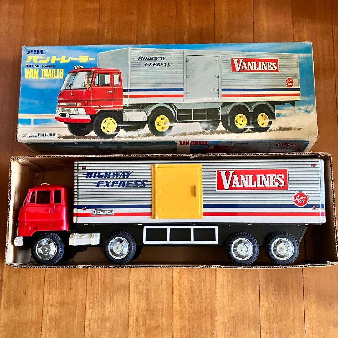 アサヒ玩具 いすゞ バントレーラー トラック ブリキ 昭和 レトロ