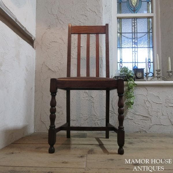 イギリス アンティーク 家具 ダイニングチェア 椅子 イス 英国 4929d