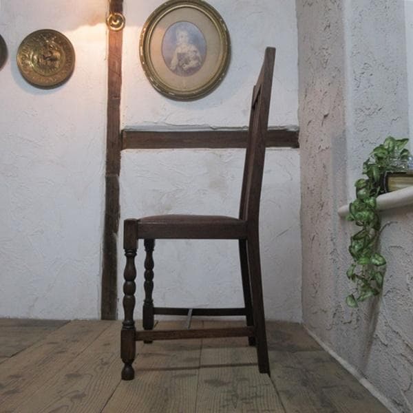 イギリス アンティーク 家具 ダイニングチェア 椅子 イス 英国 4929d