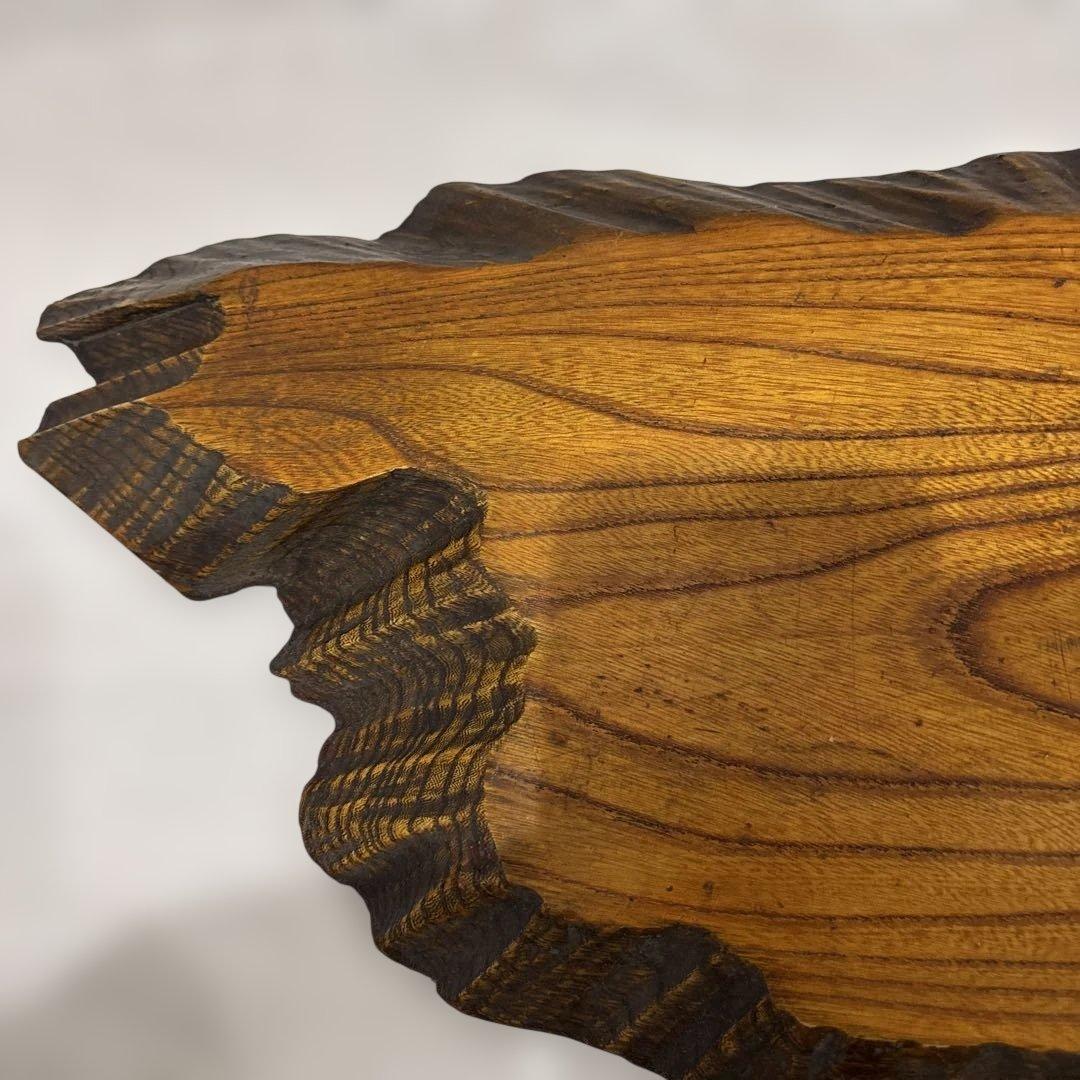 長さ95センチ　長い置き台　置台　花台　木の切り株　盆栽台　一枚板