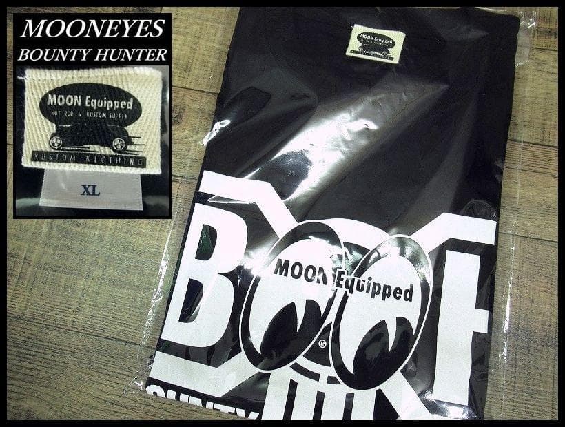 新品 XL 限定 バウンティーハンター ムーンアイズ 半袖 ロゴ Tシャツ ②