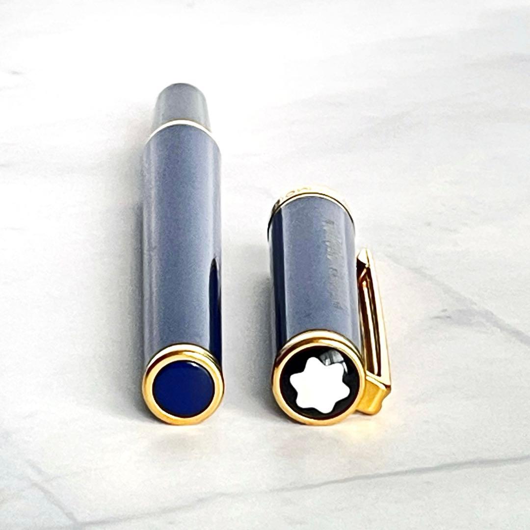 MONTBLANC ボールペン ノブレスオブリージュ ブルー系 箱付き 替え芯付